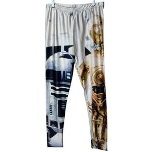 LOTUS LEGGINGS Star Wars Tights R2D2 C-3PO Size Small Medium